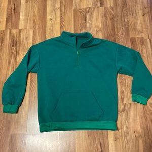 Shein green pullover sweatshirt